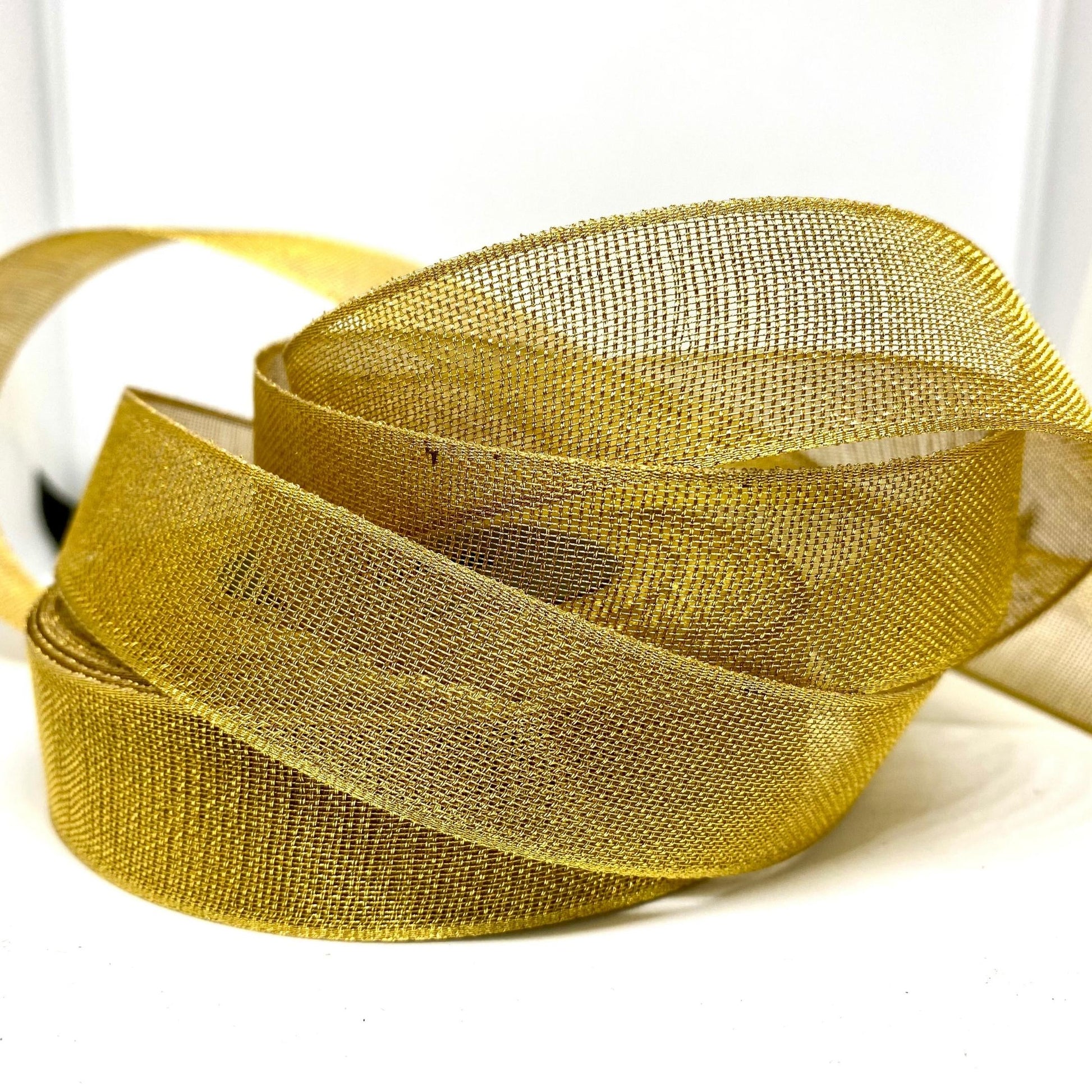 Premium Gold and Silver Net Ribbon for Elegance - littl