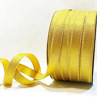 Luxurious 1/4 Inch Satin Metallic Ribbon: Elevate Your Projects - littl