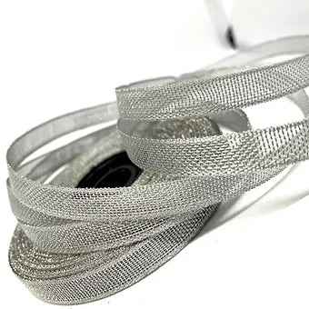 stunning 1/4 inch gold/silver net ribbon for crafts -littl