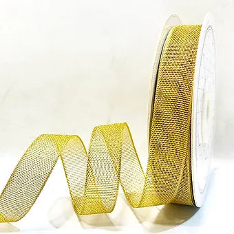 premium 1/2 inch gold and silver net ribbon collection - littl