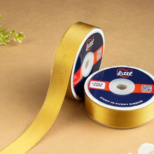 Transform Your Creations with 1 Inch Satin Metallic Ribbon - littl