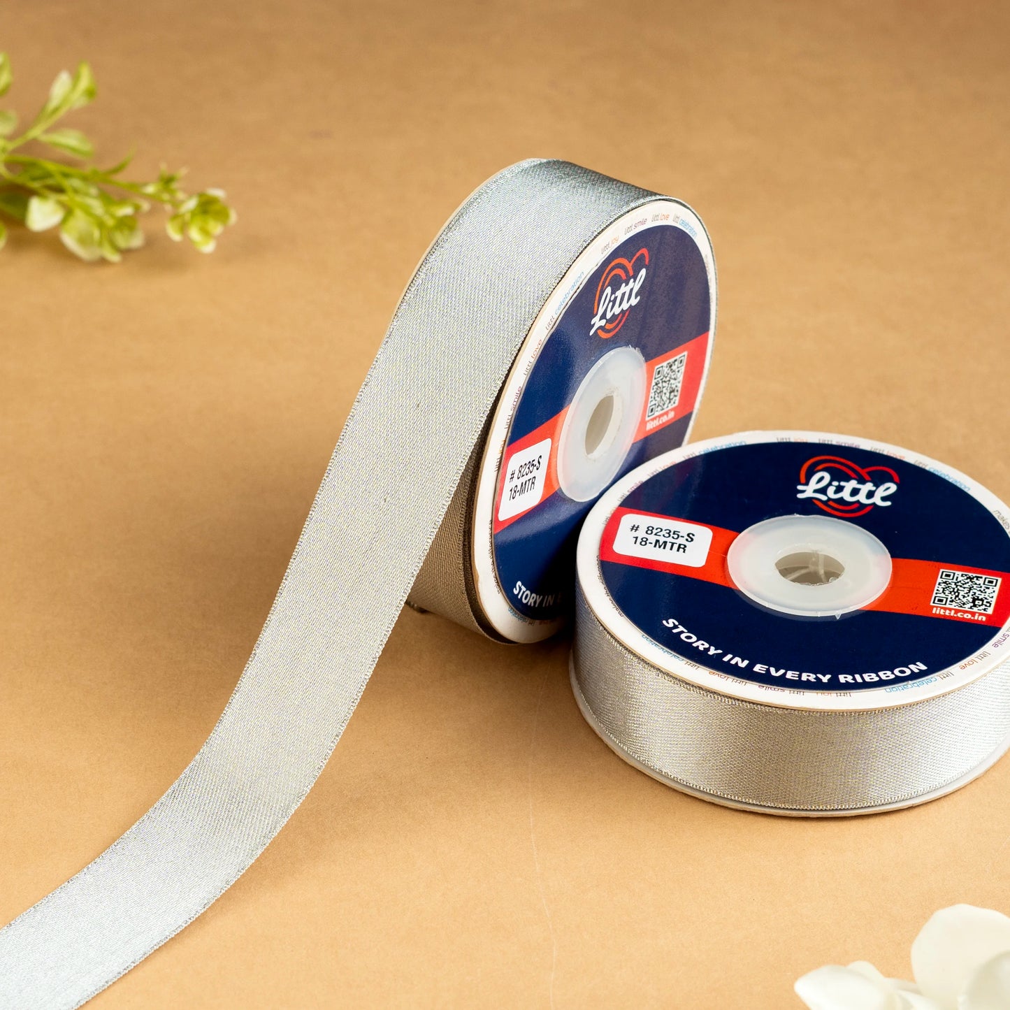 transform your creations with 1 inch satin metallic ribbon - littl